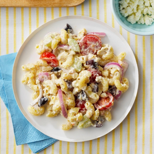 grecian-inspired-macaroni-salad-recipe